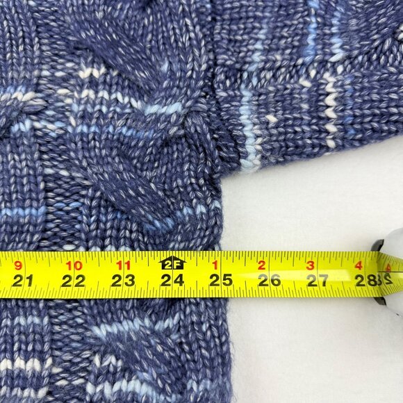 a.n.a. Women's Pullover Mock Neck Warm Cozy Blue Grey Knit Sweater Size XXL NWT - Picture 9 of 10